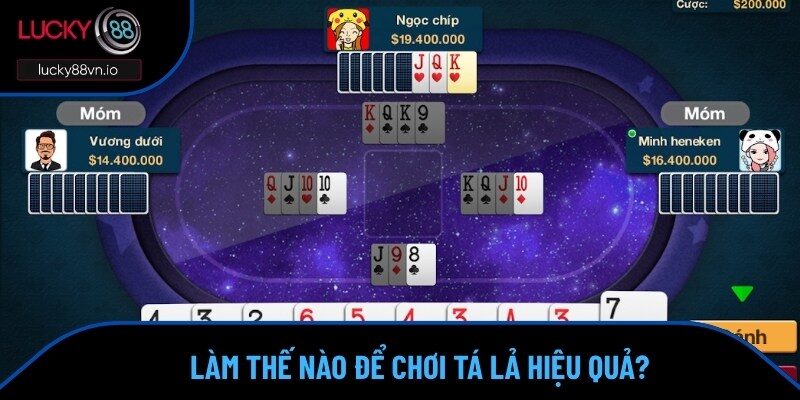 Làm gì để thao tác Phỏm tối ưu hóa số điểm?
