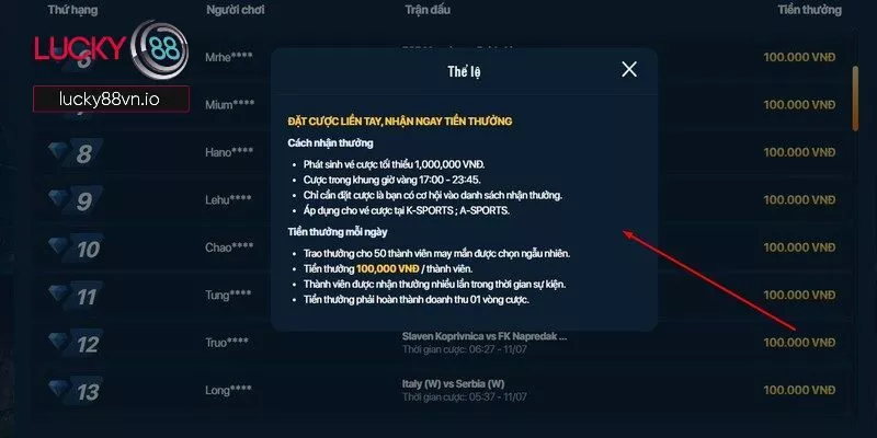 Đặt Cược Giờ Vàng Lucky88 - Rinh Quà Khủng Liền Tay Quy tắc chung thành viên cần lưu ý khi tham gia